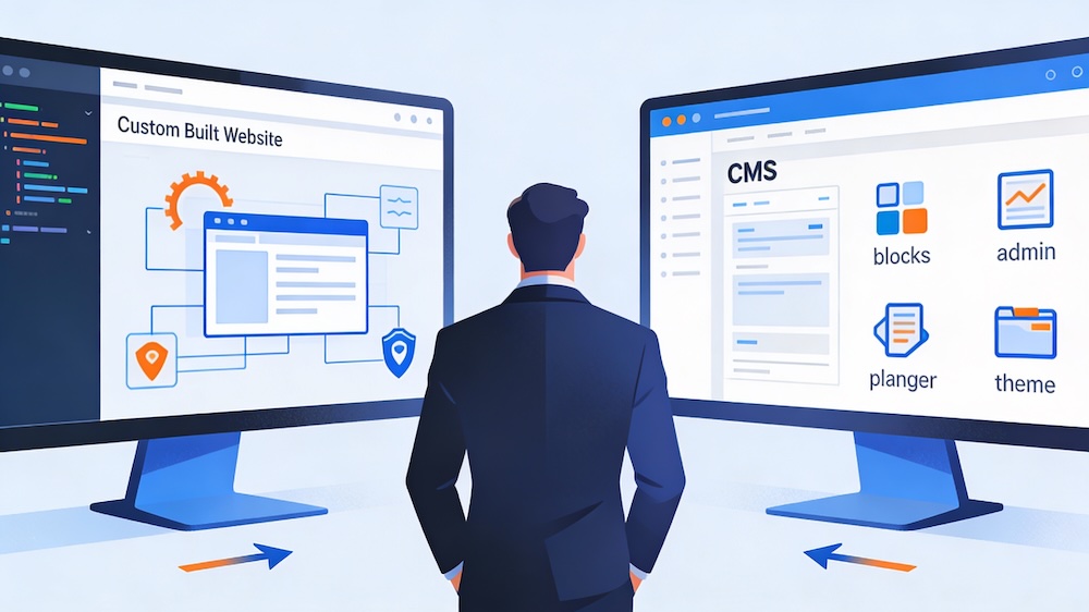 Vantaggi e Svantaggi di un Sito Custom-Built vs. CMS